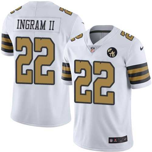 Nike Saints 22 Mark Ingram II White With Tom Benson Patch Color Rush Limited Jersey Dzhi,We sell and wholesale Nike Saints 22 Mark Ingram II White With Tom Benson Patch Color Rush Limited Jersey Dzhi on line form chian!
